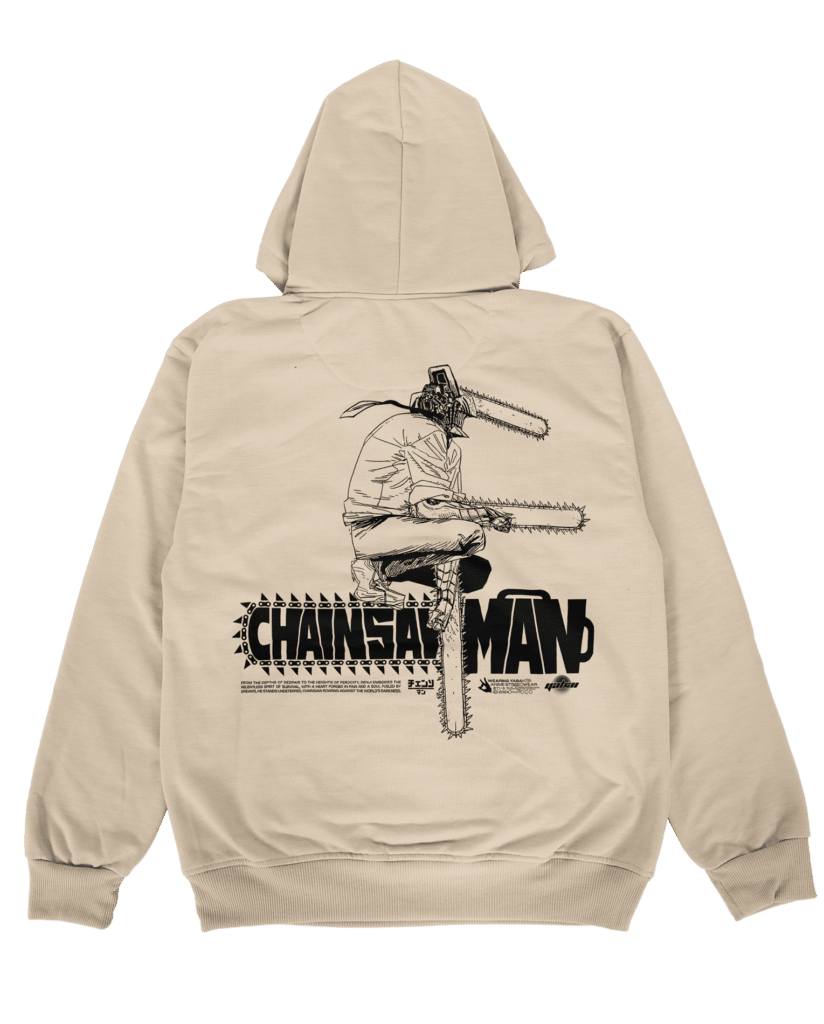 CHAINSAWMAN CREAM HOODIE